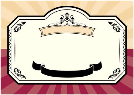 Showa Retro Label Designのイラスト素材