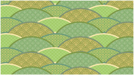 Oriental Japanese Pattern Backgroundãのイラスト素材
