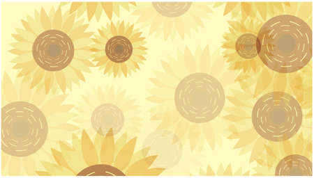 Summer Sunflower Backgroundãのイラスト素材