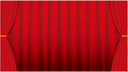 Draped curtain backgroundの写真素材