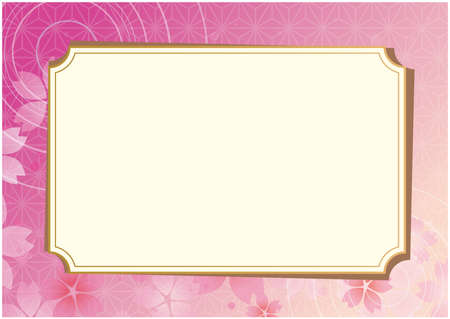 Spring Cherry Blossom Petal Backgroundのイラスト素材