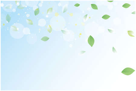 Fresh green leaf backgroundのイラスト素材