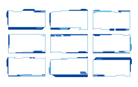 Interface Ticker Frame Designのイラスト素材