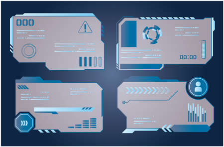 Interface Ticker Designのイラスト素材