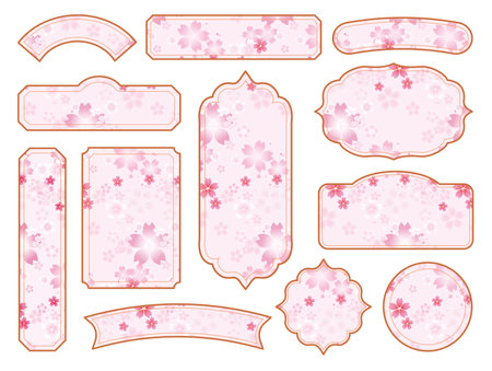 Sakura Spring Japanese Style Backgroundのイラスト素材