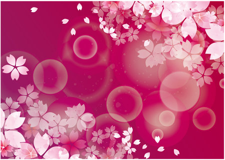 Sakura Spring Japanese Style Frame Frame Backgroundのイラスト素材