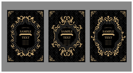 Antique Frame Frame Setのイラスト素材