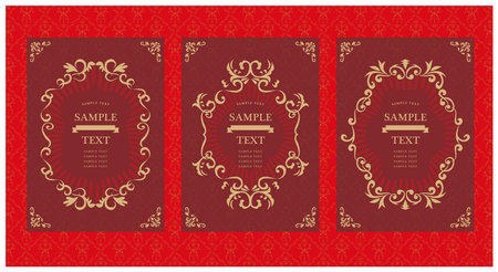 Antique Frame Frame Setのイラスト素材