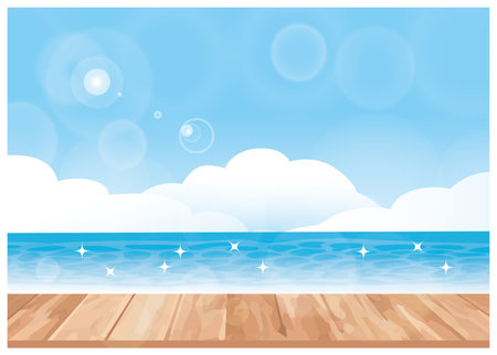 Summer Rainy Season Japanese Style Hydrangea Backgroundのイラスト素材