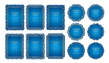 Antique Classic Frame Frame Setのイラスト素材