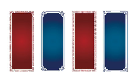 Chinese style background frame frame backgroundのイラスト素材