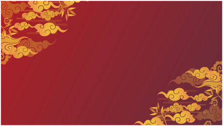 Japanese style background frame frame setのイラスト素材