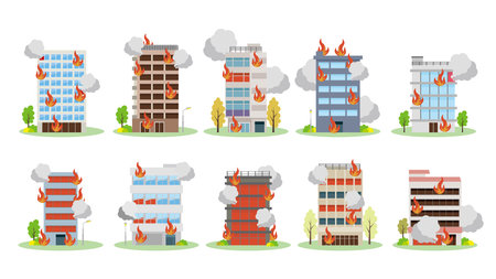 Urban cityscape landscapeのイラスト素材