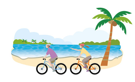 Summer, Vacation, Travel, Seaのイラスト素材
