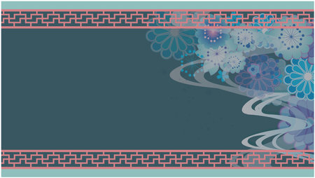 Chinese Style Frame Frame Backgroundのイラスト素材