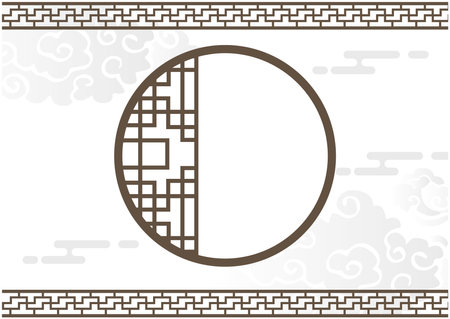 Chinese Style Frame Frame Backgroundのイラスト素材