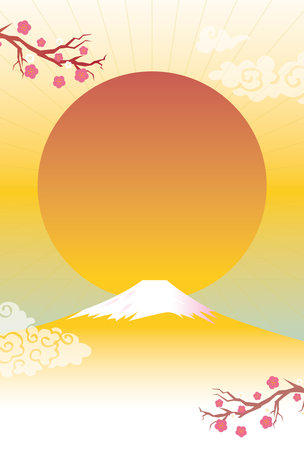 New Year's card backgroundのイラスト素材