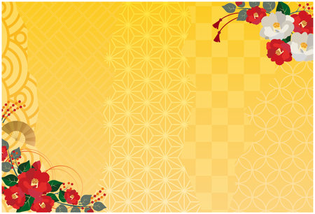 New Year's card backgroundのイラスト素材