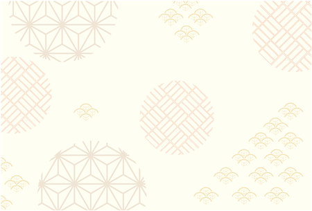 Japanese style New Year backgroundのイラスト素材