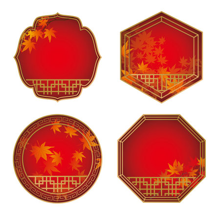 Autumn leaves background, vector illustration, eps10, contains transparencies.のイラスト素材