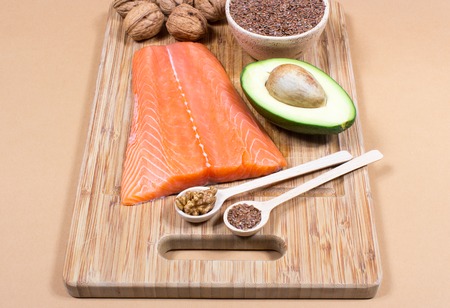 Sources of omega 3 fatty acids.の写真素材