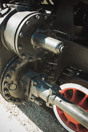 Steam locomotive with tenderの写真素材