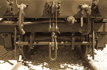 Steam locomotive with tenderの写真素材