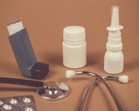 An inhaler for the treatment of asthma and allergies.