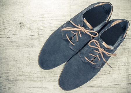 A pair of men's shoes. Men's fashion concept.の写真素材