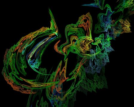 beautiful abstract color background, the cosmic fractalの写真素材