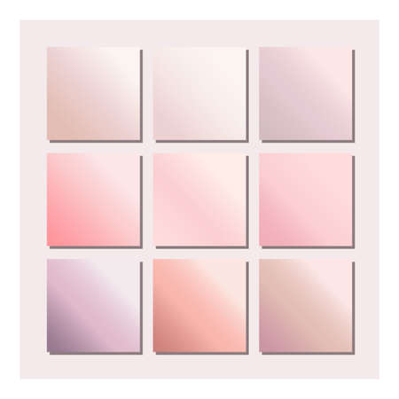 elegant feminine luxury colour gradient paletteのイラスト素材