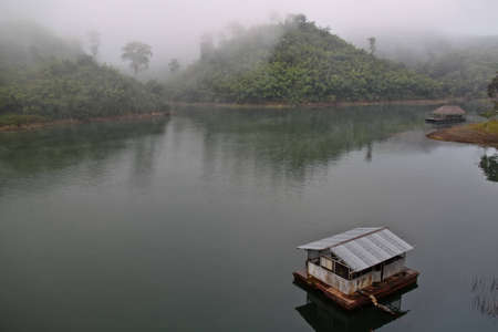 River view in the cool morningの写真素材