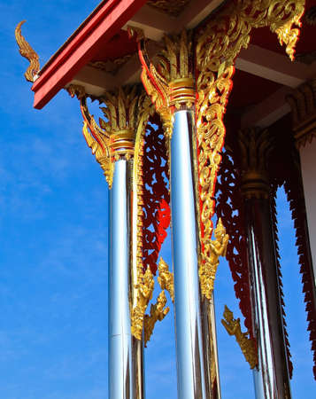 Phra ubosot of Wat Thaiの写真素材