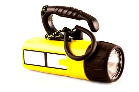 Diving canon light on white backgroundの写真素材