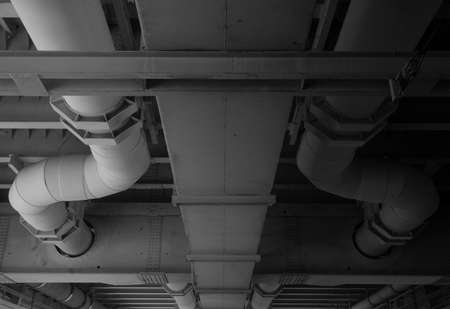 industrial air pump bridgeの写真素材