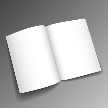 Blank magazine mockup template.のイラスト素材