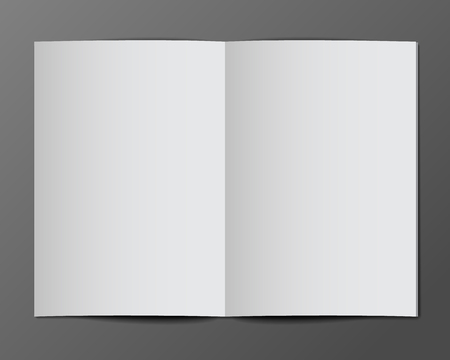 Magazine, booklet, postcard or brochure mockup templateのイラスト素材