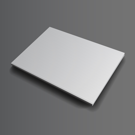 Blank magazine mockup template. Closed magazine. Realistic vector EPS10 illustration.のイラスト素材