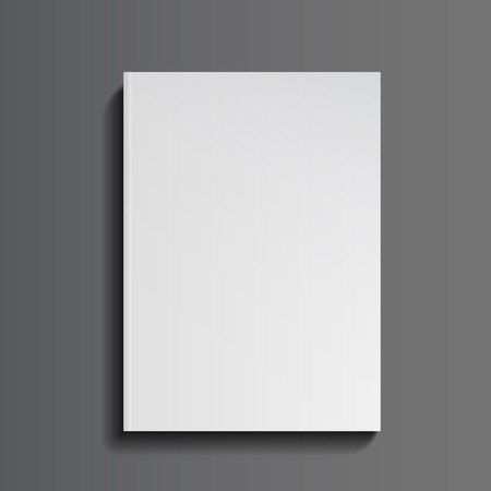Blank magazine mockup template. Closed magazine. Realistic vector EPS10 illustration.のイラスト素材