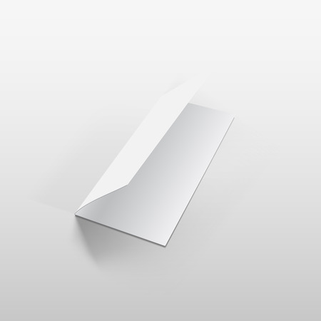 Blank empty magazine or book or booklet, brochure, catalog, leaflet, template on a gray background. vectorのイラスト素材