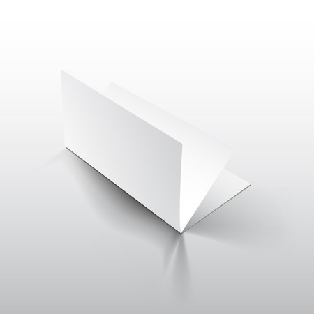 Blank empty magazine or book or booklet, brochure, catalog, leaflet, template on a gray background. vectorのイラスト素材