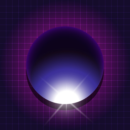 80s Retro Sci-Fi Background VHS. Vector EPS10のイラスト素材