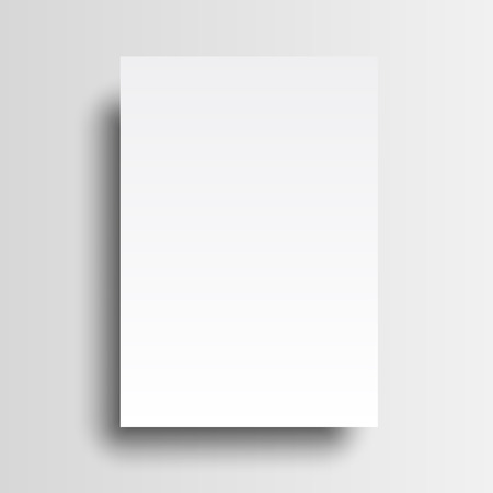 Vector A4 mockup isolated on white backgroundのイラスト素材