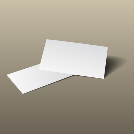 Vector of business cards on gold background. Template for branding identity. For graphic designers presentations and portfolios.のイラスト素材