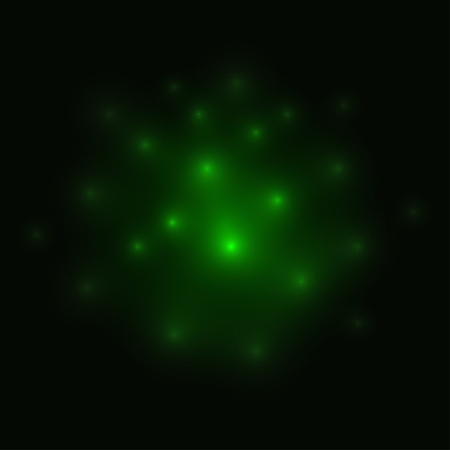 Glowing Fireflies. A Swarm of glowing fireflies at the dark.のイラスト素材