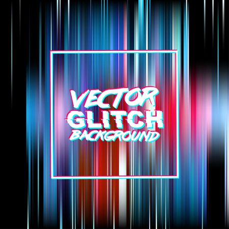 glitch background. Digital image data distortion. Corrupted image file. Colorful abstract background for your designs. Glitch effect background ready for your design.のイラスト素材