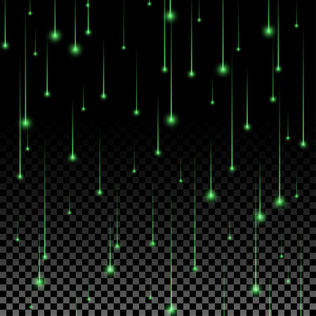 green star fallの写真素材