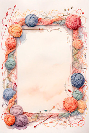 Template for an announcement, invitation or sale with copy space in the center and a frame made of...