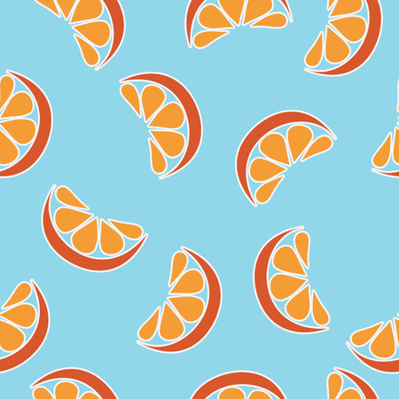vector orange slice