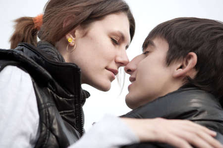 Young couple in loveの写真素材